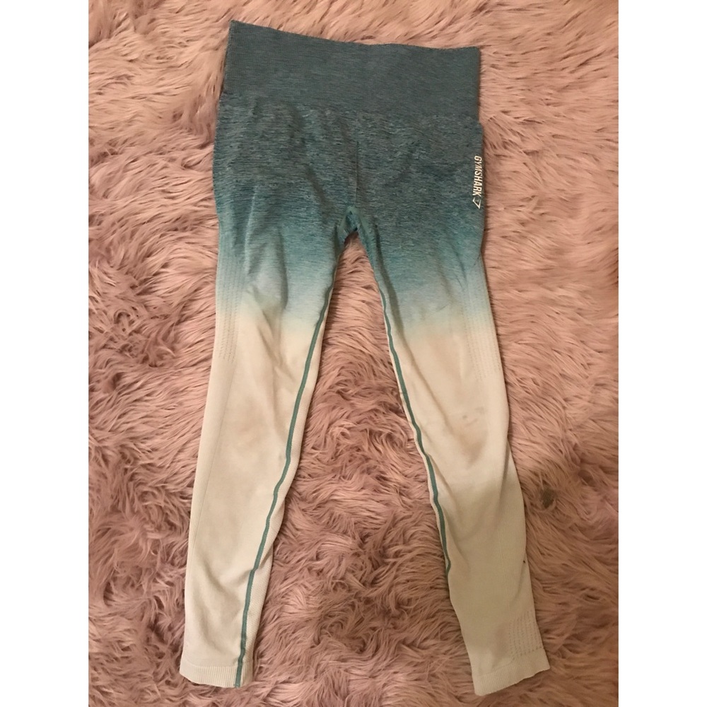 GYMSHARK SEAMLESS blue ombré leggings
